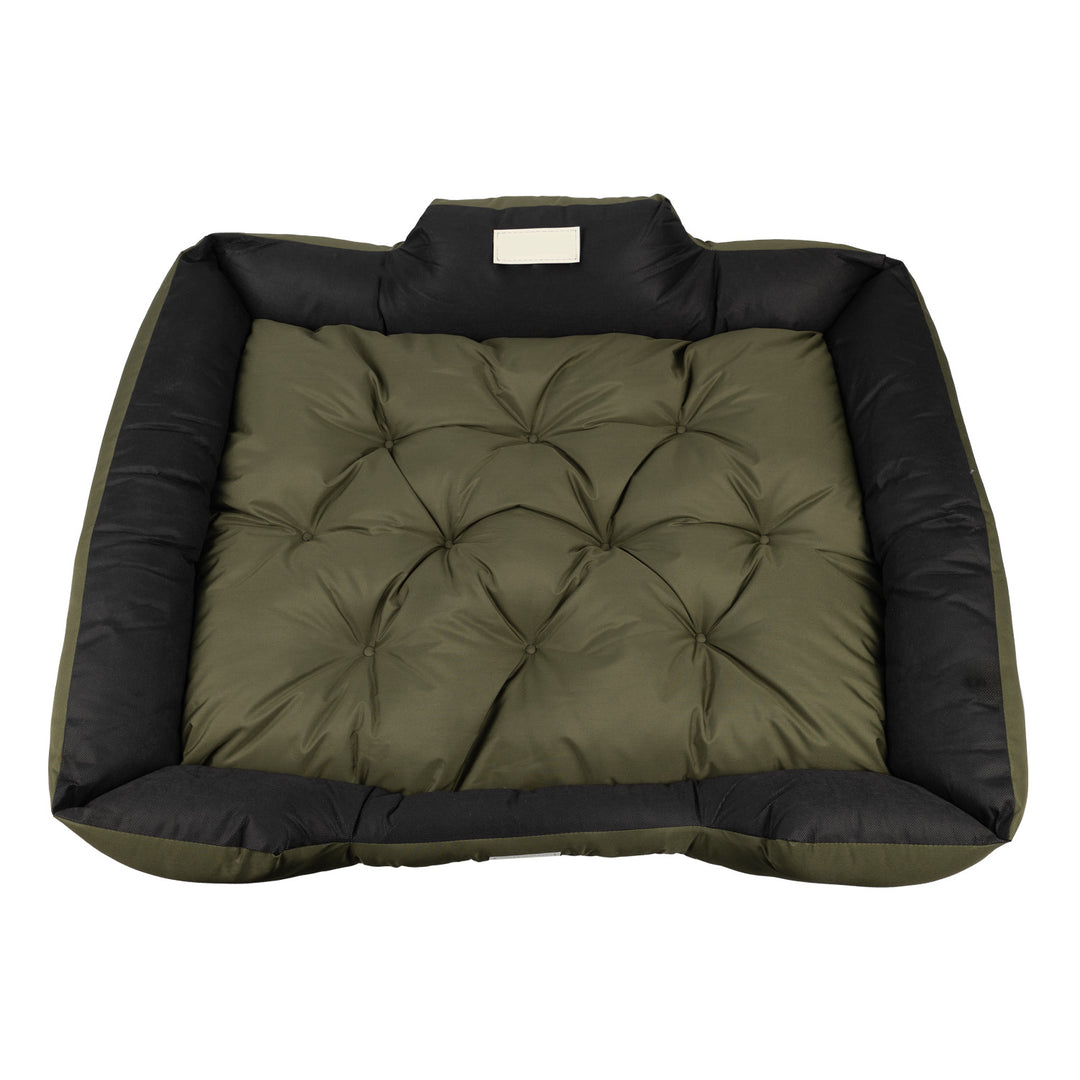 GreenBlue-hondenmand, groen, rechthoekig, buitenafmetingen 115 x 95 cm, binnenafmetingen 100 x 80 cm GB240 GN