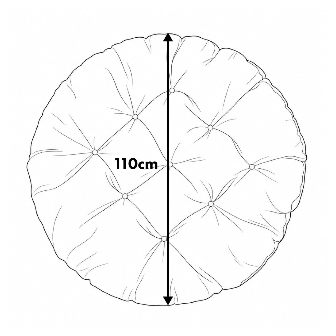 GreenBlue-kussen, grijs, voor in de tuin, ooievaarsnest, 110 cm, GB243 GR