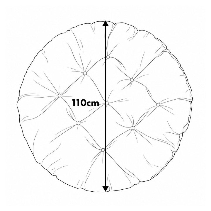 GreenBlue-kussen, grijs, voor in de tuin, ooievaarsnest, 110 cm, GB243 GR