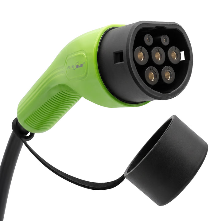 GreenBlue-oplader voor EV’s/PHEV’s, draagbaar, type 2, kabellengte 6,8 m, IP65, 11 kW, 220-380 V AC 50/60 Hz, 16 A, 3 fasen, GB1100