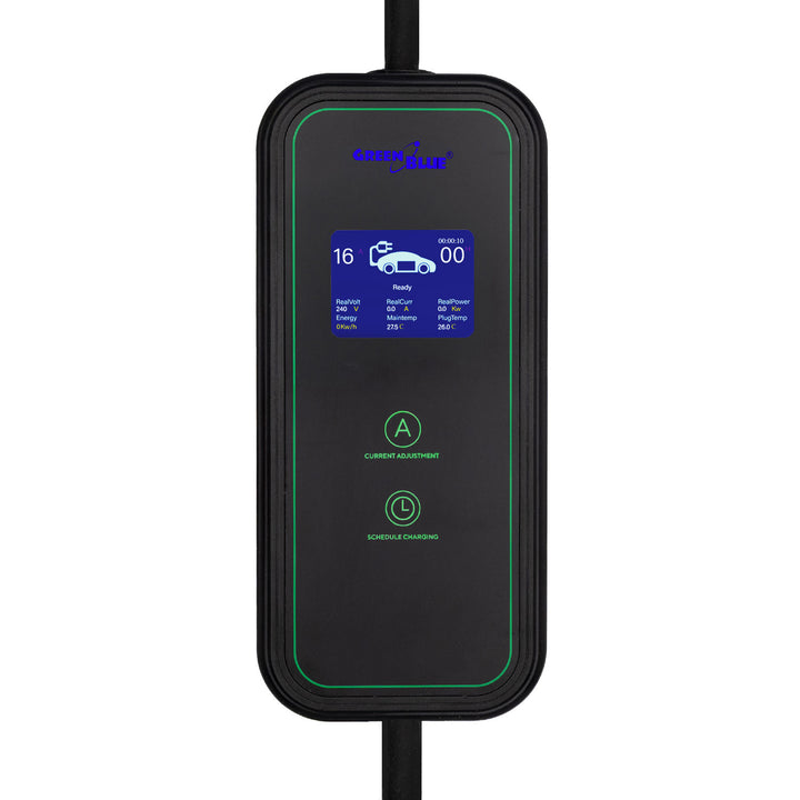 GreenBlue-oplader voor EV’s/PHEV’s, draagbaar, type 2, kabellengte 6,8 m, IP65, 11 kW, 220-380 V AC 50/60 Hz, 16 A, 3 fasen, GB1100