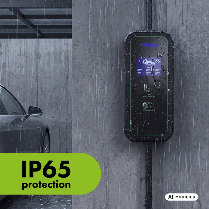 GreenBlue-oplader voor EV’s/PHEV’s, draagbaar, type 2, kabellengte 6,8 m, IP65, 11 kW, 220-380 V AC 50/60 Hz, 16 A, 3 fasen, GB1100