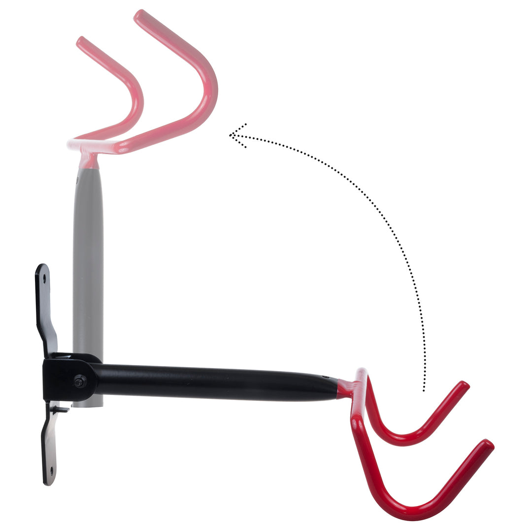 Maclean fietsrek / wandhouder, horizontaal, staal, max. belasting 30 kg, MC-430, 3 stuks