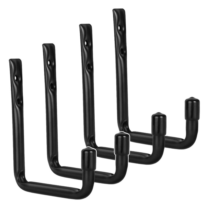 Set van 4 Maclean-wandhouders, voor banden, wielen, ladders, fietsen, van staal, max. belasting 22 kg/houder, MC-488