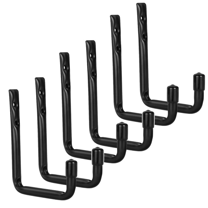 Maclean - Set van 6 Ophanghaken - muurbeugels - Staal max. belasting 22kg - beugel - MC-488