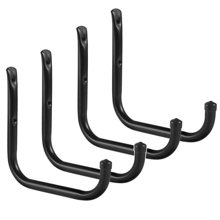 Set van 4 Maclean-wandhouders, voor banden, wielen, ladders, fietsen, van staal, max. belasting 22 kg/houder, MC-487