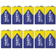 10 stuks R9V R-9 6LR61 9V R-9 alkalinebatterijen van Varta Industrial Pro