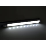 2x Maclean LED-keukenlamp, onderkastmodel met 9 SMD-lampjes, op batterijen, PIR-sensor aan/uit, MCE166 + 6x batterij R-06 R06 AA LR06 1,5 V VARTA Longlife Power