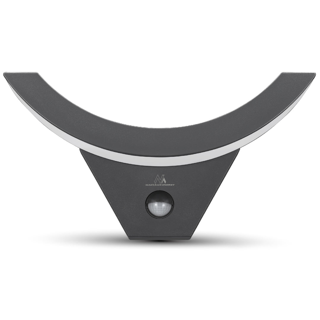 Maclean LED-lamp met bewegingssensor, infraroodbewegingssensor, kleur: grijs, 10 W, IP54, 800 lm, MCE290 GR, 4 stuks