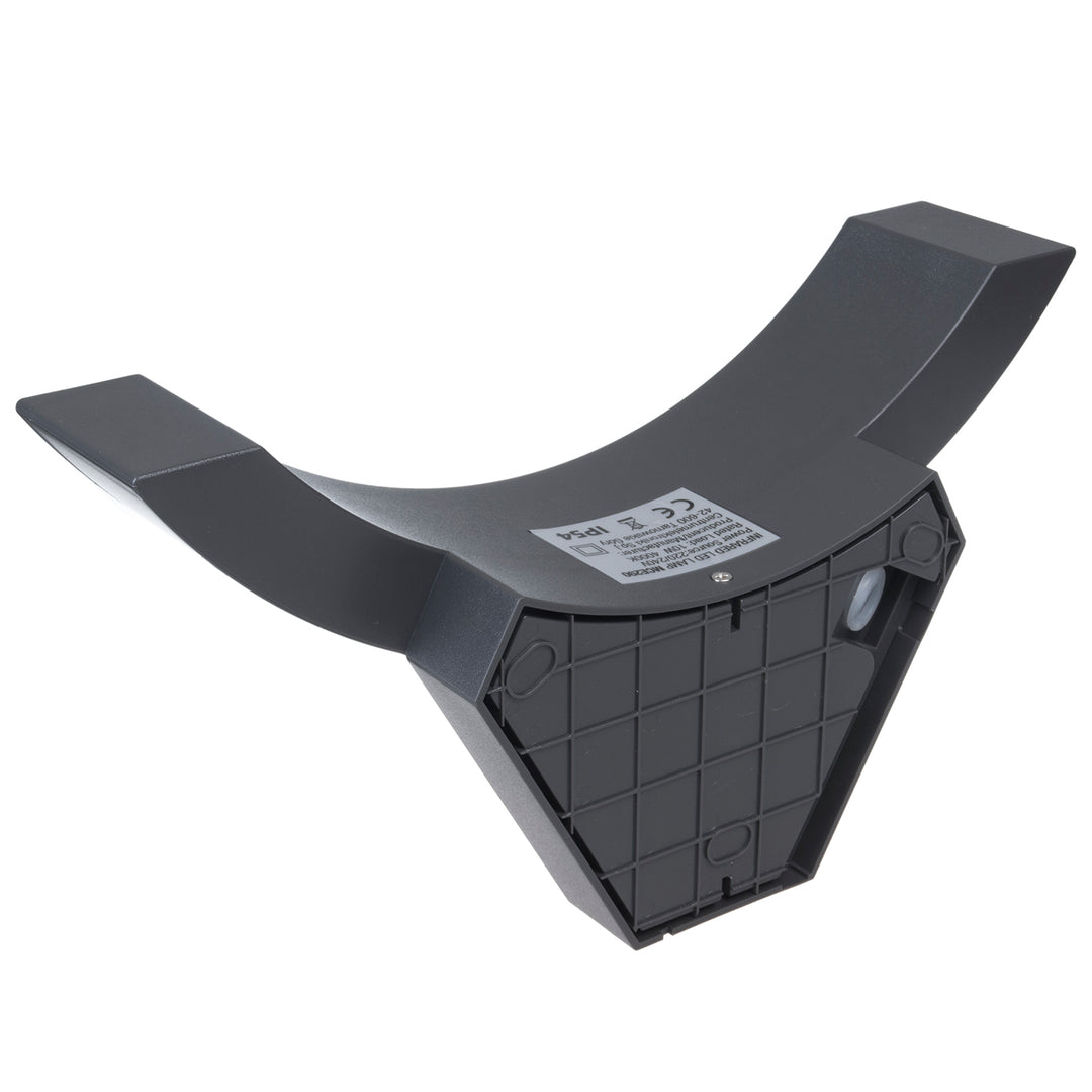 Maclean LED-lamp met bewegingssensor, infraroodbewegingssensor, kleur: grijs, 10 W, IP54, 800 lm, MCE290 GR, 4 stuks