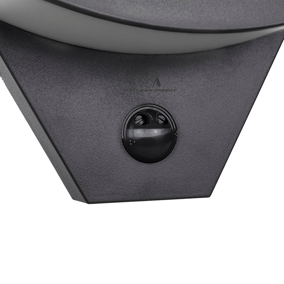 Maclean LED-lamp met bewegingssensor, infraroodbewegingssensor, kleur: zwart, 10 W, IP54, 800 lm, MCE290 B, 2 stuks