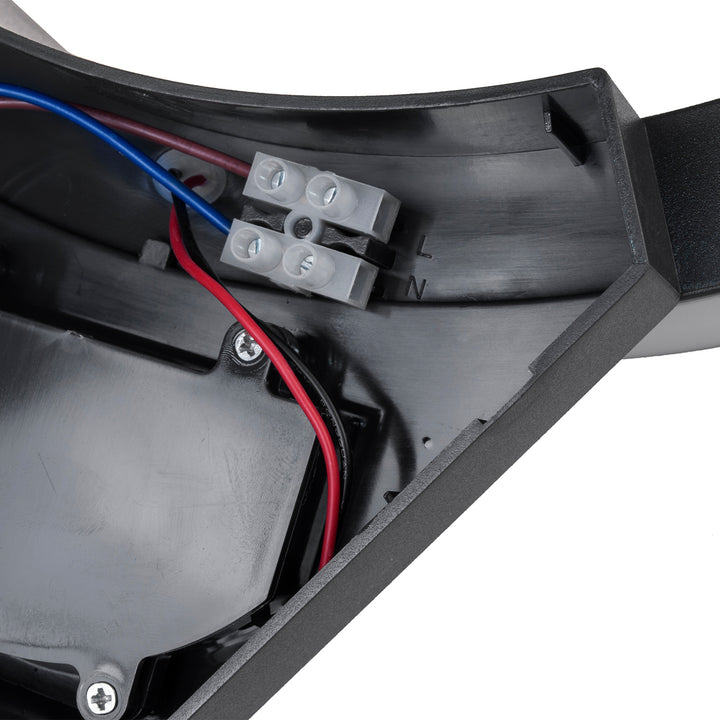 Maclean LED-lamp met bewegingssensor, infraroodbewegingssensor, kleur: zwart, 10 W, IP54, 800 lm, MCE290 B, 2 stuks