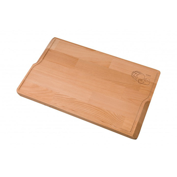 Practic snijplank, dubbelzijdig, van hout, afmetingen 44 x 28 cm, 21010200