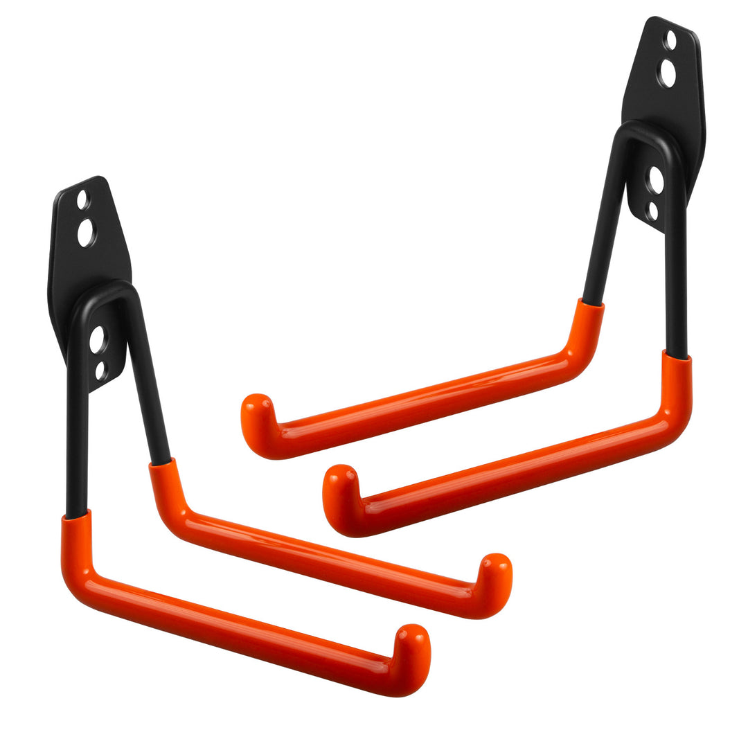 Maclean wandhouder/hanger voor in de garage, voor banden, tuingereedschap, een ladder, slangen, een fiets, max. belasting 50 kg, MC-443, 2 stuks