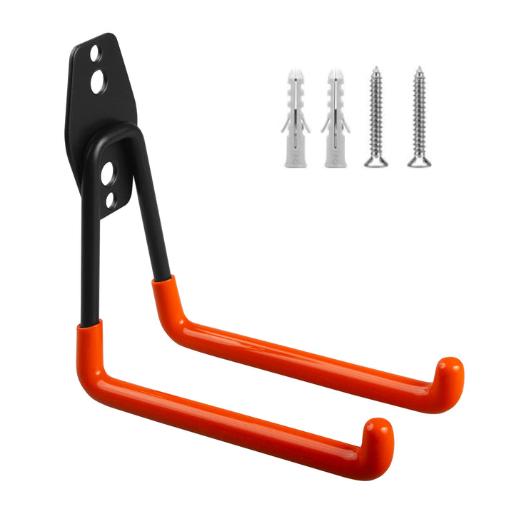 Maclean wandhouder/hanger voor in de garage, voor banden, tuingereedschap, een ladder, slangen, een fiets, max. belasting 50 kg, MC-443, 4 stuks