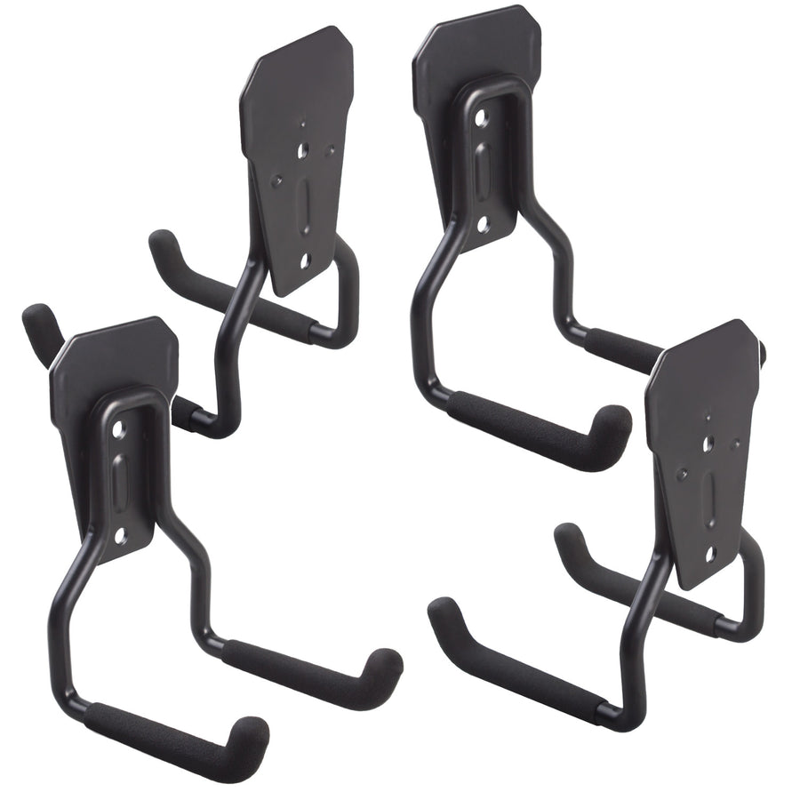 Maclean wandhouder/hanger voor in de garage, voor banden, tuingereedschap, een ladder, tuinslangen, max. 35 kg, MC-439, 4 stuks