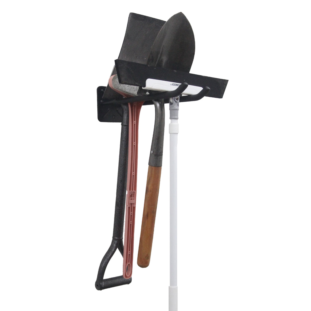 Set van 4 Maclean-wandhouders, voor gereedschap, wielen, een ladder of een fiets, van staal, max. belasting 70 kg, MC-436