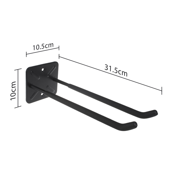 Set van 4 Maclean-wandhouders, voor gereedschap, wielen, een ladder of een fiets, van staal, max. belasting 70 kg, MC-436
