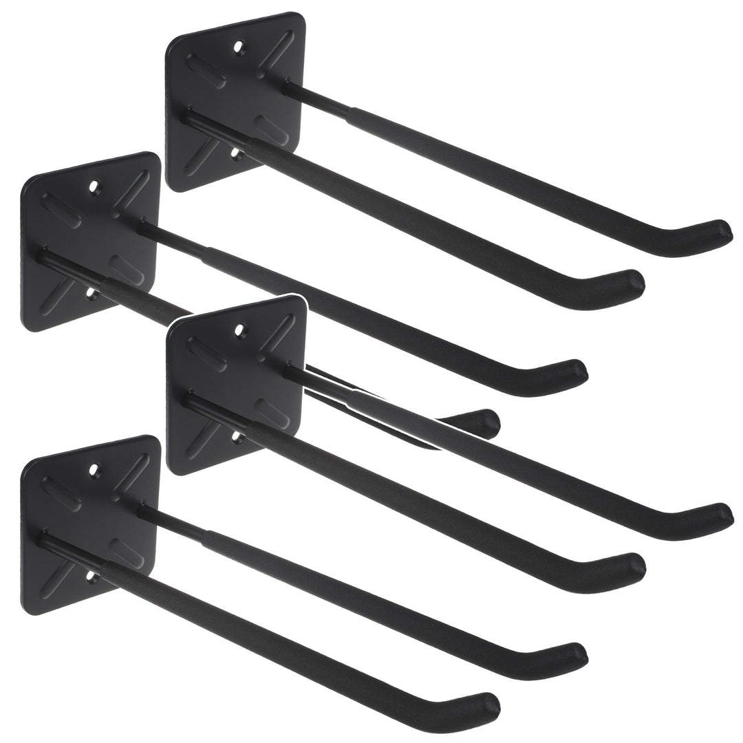 Set van 4 Maclean-wandhouders, voor gereedschap, wielen, een ladder of een fiets, van staal, max. belasting 70 kg, MC-436