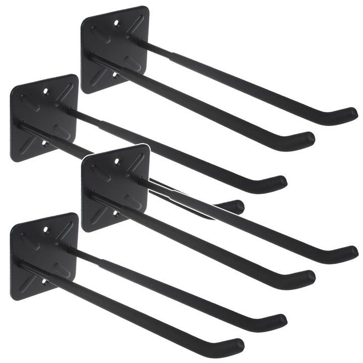 Set van 4 Maclean-wandhouders, voor gereedschap, wielen, een ladder of een fiets, van staal, max. belasting 70 kg, MC-436