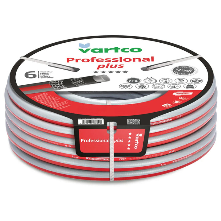 Vartco-tuinslang, 6-laags, flexibel, diameter 1/2", lengte 100 m, Professional Plus