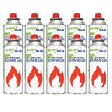 10 gaspatronen van 227 g GreenBlue. Certificaat: Pi 0875, voldoet aan de norm EN 417, butaan, werkingsbereik -10 °C tot +40 °C, GB227