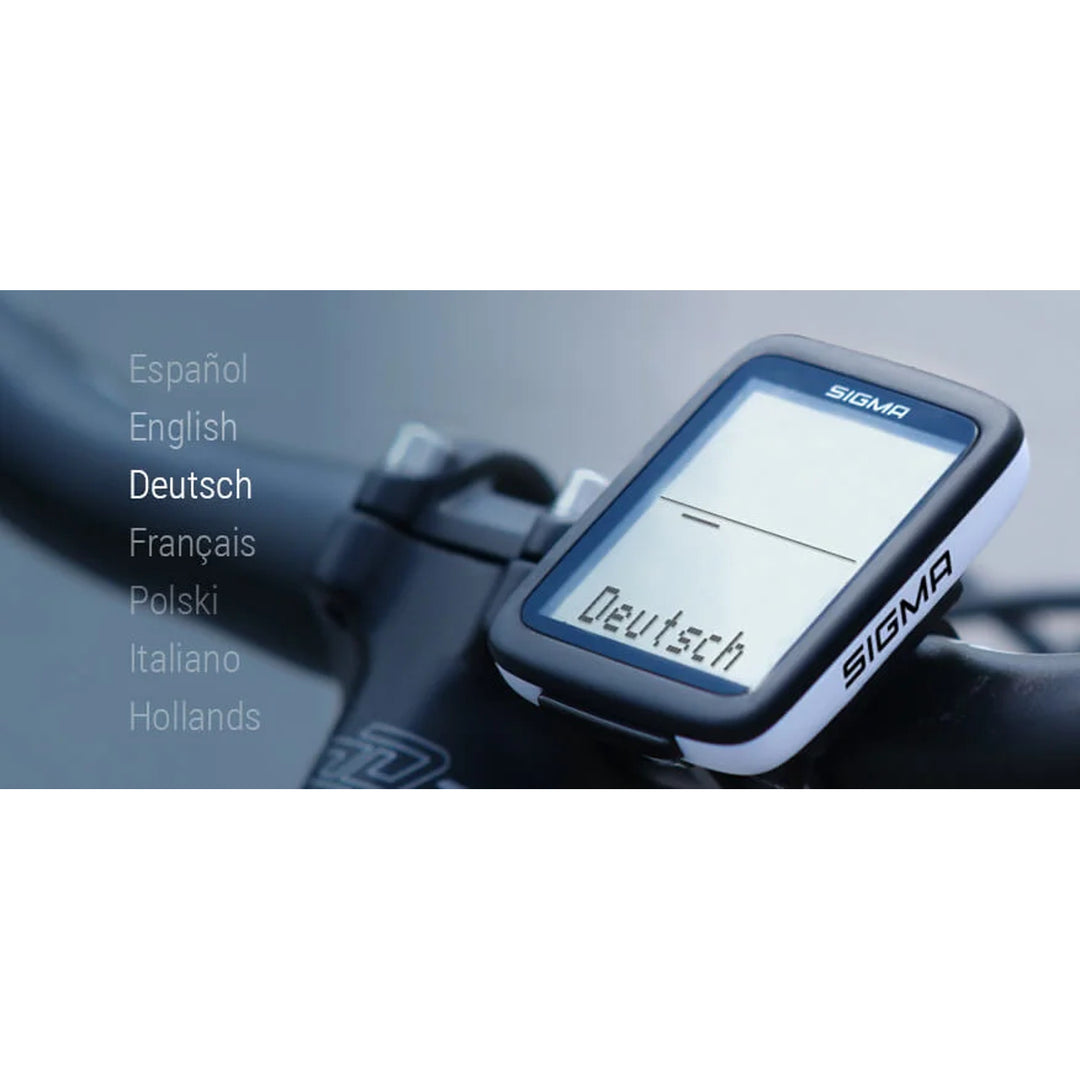 Sigma BC 10.0 WR fietscomputer, waterdicht, weerbestendig, groot en duidelijk display, 10 functies