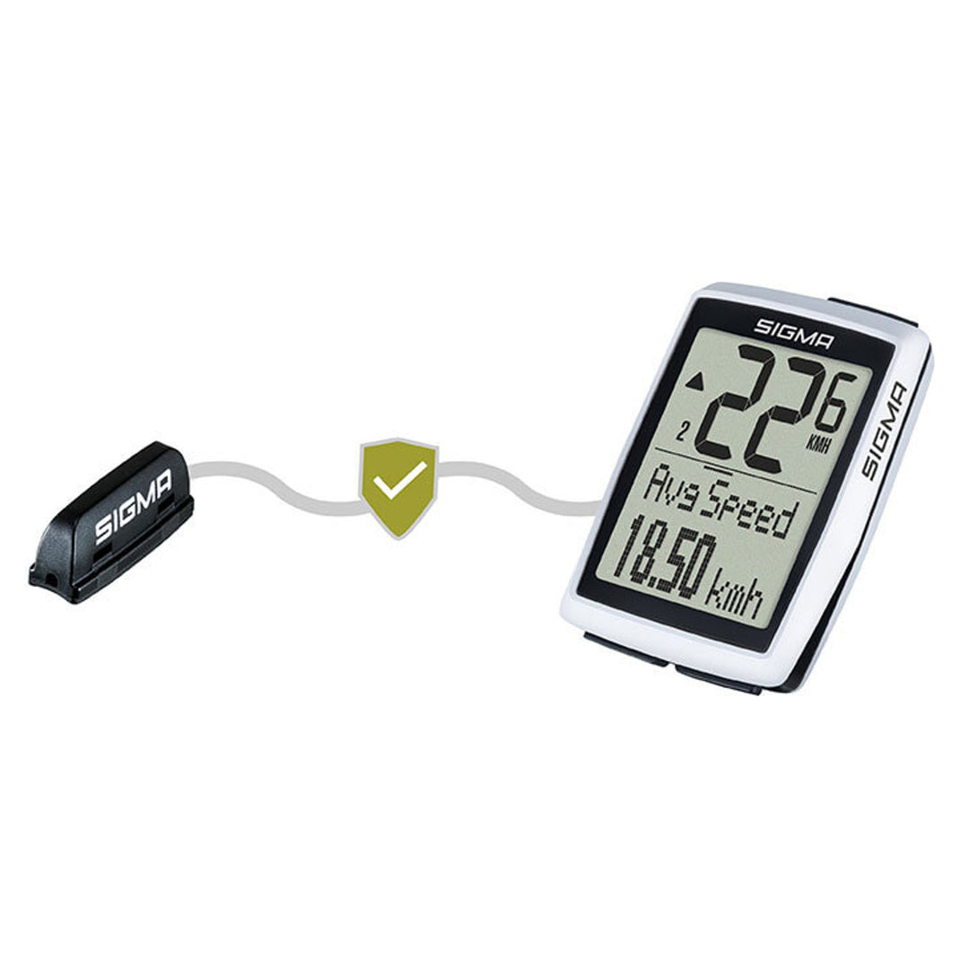 Sigma BC 12.0 WL fietscomputer, waterdicht, weerbestendig, groot en duidelijk display, 12 functies