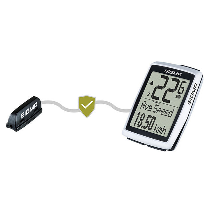 Sigma BC 12.0 WL fietscomputer, waterdicht, weerbestendig, groot en duidelijk display, 12 functies