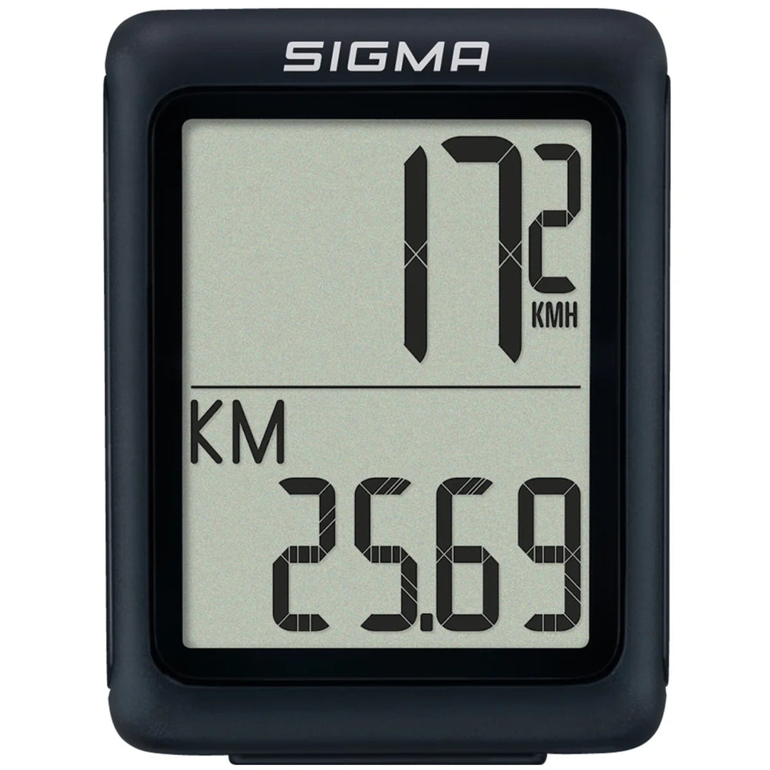 Sigma BC 5.0 WR fietscomputer, waterdicht, weerbestendig, groot en duidelijk display, 5 basisfuncties