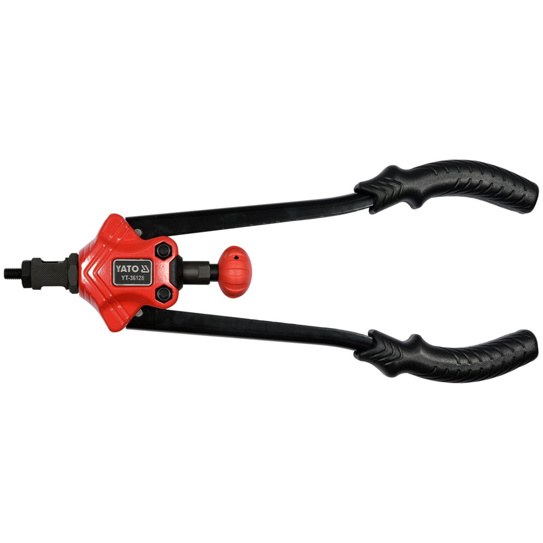 Yato handklinkmachine, voor klinkmoeren in de maten M3-M12, antisliphandgreep, koppen van duurzaam CrMo-staal, YT-36128