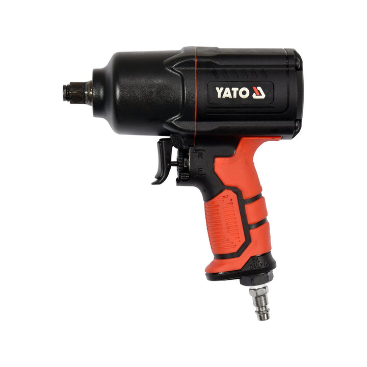 Yato pneumatische sleutel, 1/2''-aansluiting, schakelaar voor rechts-/linksdraaiing, robuuste behuizing van composietmateriaal, YT-09544