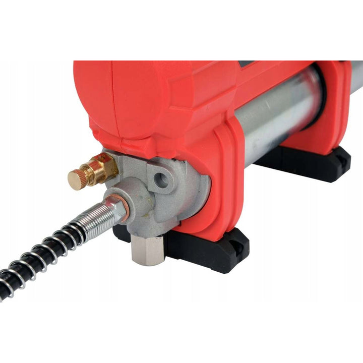 Yato accu-smeermachine, inclusief oplader en 3 Ah-accu, druk 620 bar, geïntegreerde LED-werkverlichting, hoog vermogen en capaciteit van 284 g/min, YT-07020