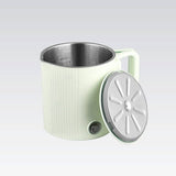 Maestro waterkoker / reispan, 2-in-1, inhoud 0,8 l, vermogen 600 W, inklapbaar handvat, schakelaar voor 110 V/230 V, kleur mint, MR-009-MINT