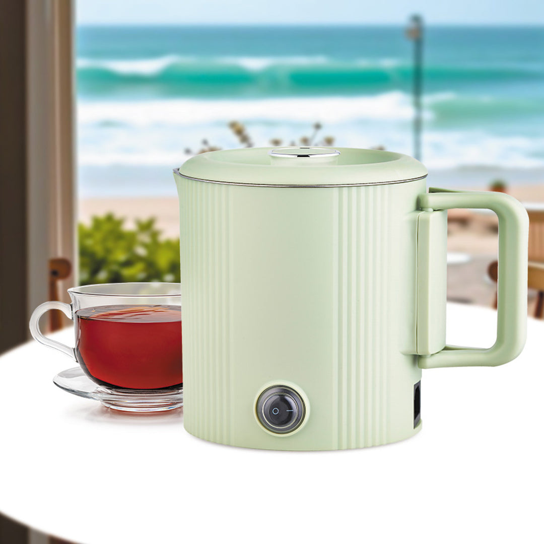 Maestro waterkoker / reispan, 2-in-1, inhoud 0,8 l, vermogen 600 W, inklapbaar handvat, schakelaar voor 110 V/230 V, kleur mint, MR-009-MINT
