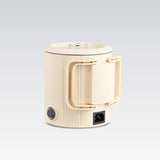Maestro waterkoker / reispan, 2-in-1, inhoud 0,8 l, vermogen 600 W, inklapbaar handvat, schakelaar voor 110 V/230 V, kleur beige, MR-009-BEIGE