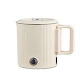 Maestro waterkoker / reispan, 2-in-1, inhoud 0,8 l, vermogen 600 W, inklapbaar handvat, schakelaar voor 110 V/230 V, kleur beige, MR-009-BEIGE