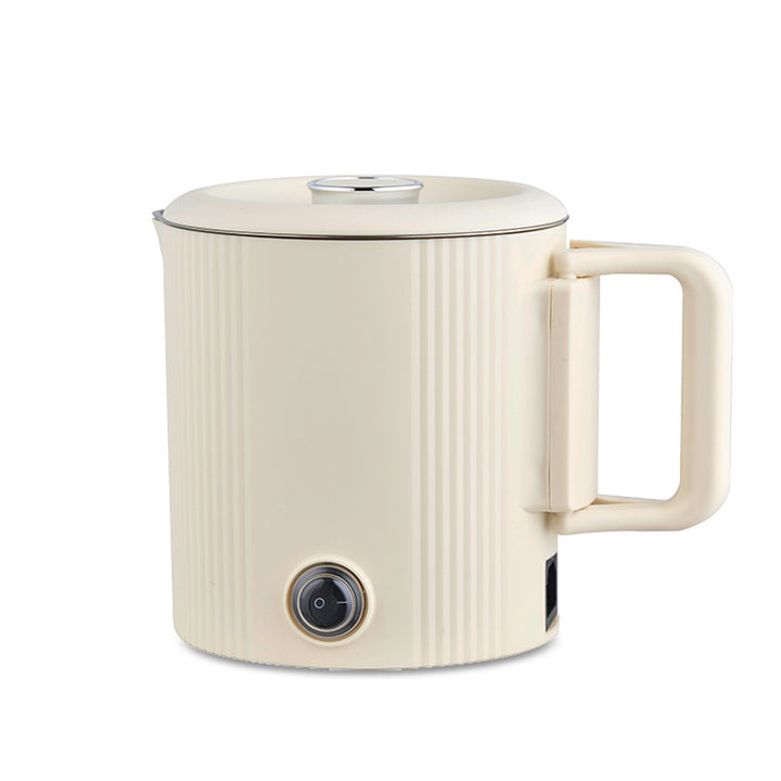 Maestro waterkoker / reispan, 2-in-1, inhoud 0,8 l, vermogen 600 W, inklapbaar handvat, schakelaar voor 110 V/230 V, kleur beige, MR-009-BEIGE