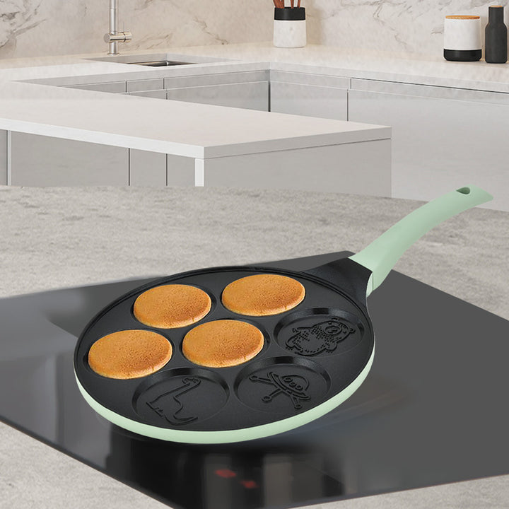 Maestro-pannenkoekenpan, met sprookjesfiguren, diameter 26 cm, antiaanbaklaag, siliconen handvat, geschikt voor alle soorten fornuizen, MR-1222-D