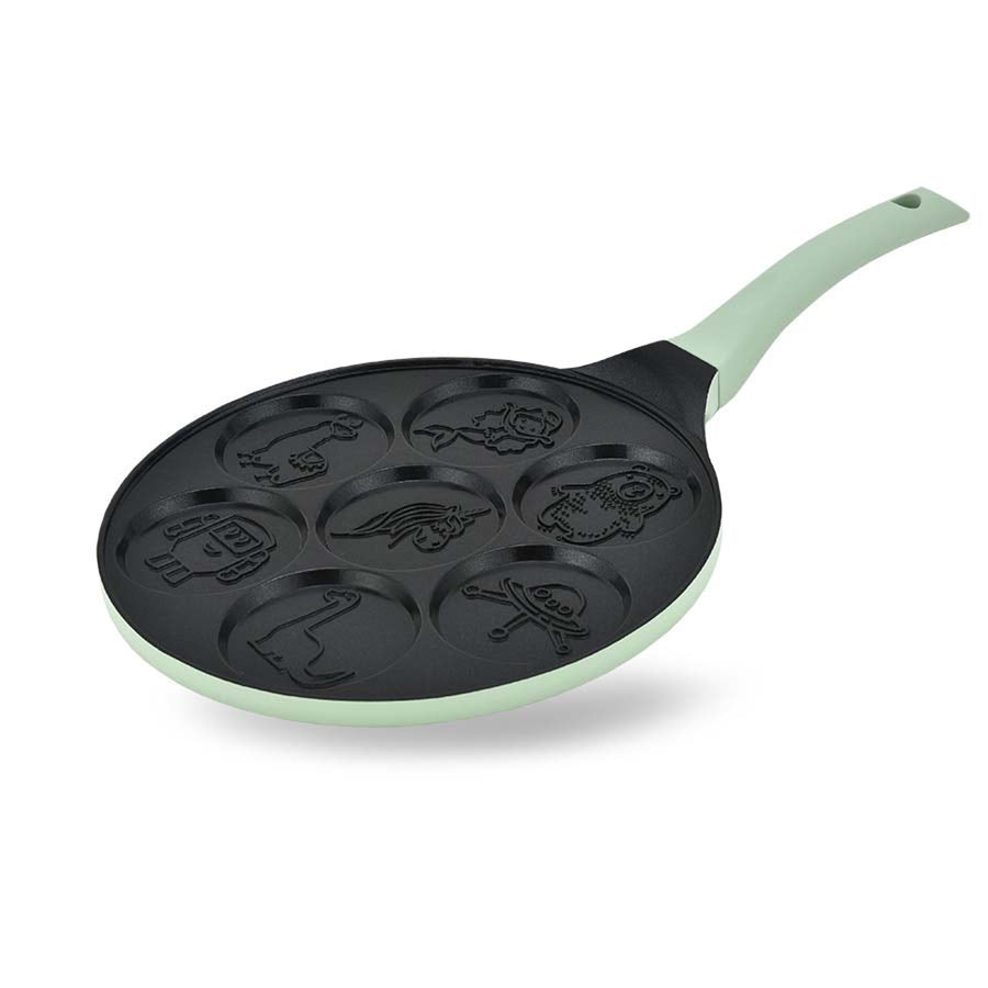 Maestro-pannenkoekenpan, met sprookjesfiguren, diameter 26 cm, antiaanbaklaag, siliconen handvat, geschikt voor alle soorten fornuizen, MR-1222-D