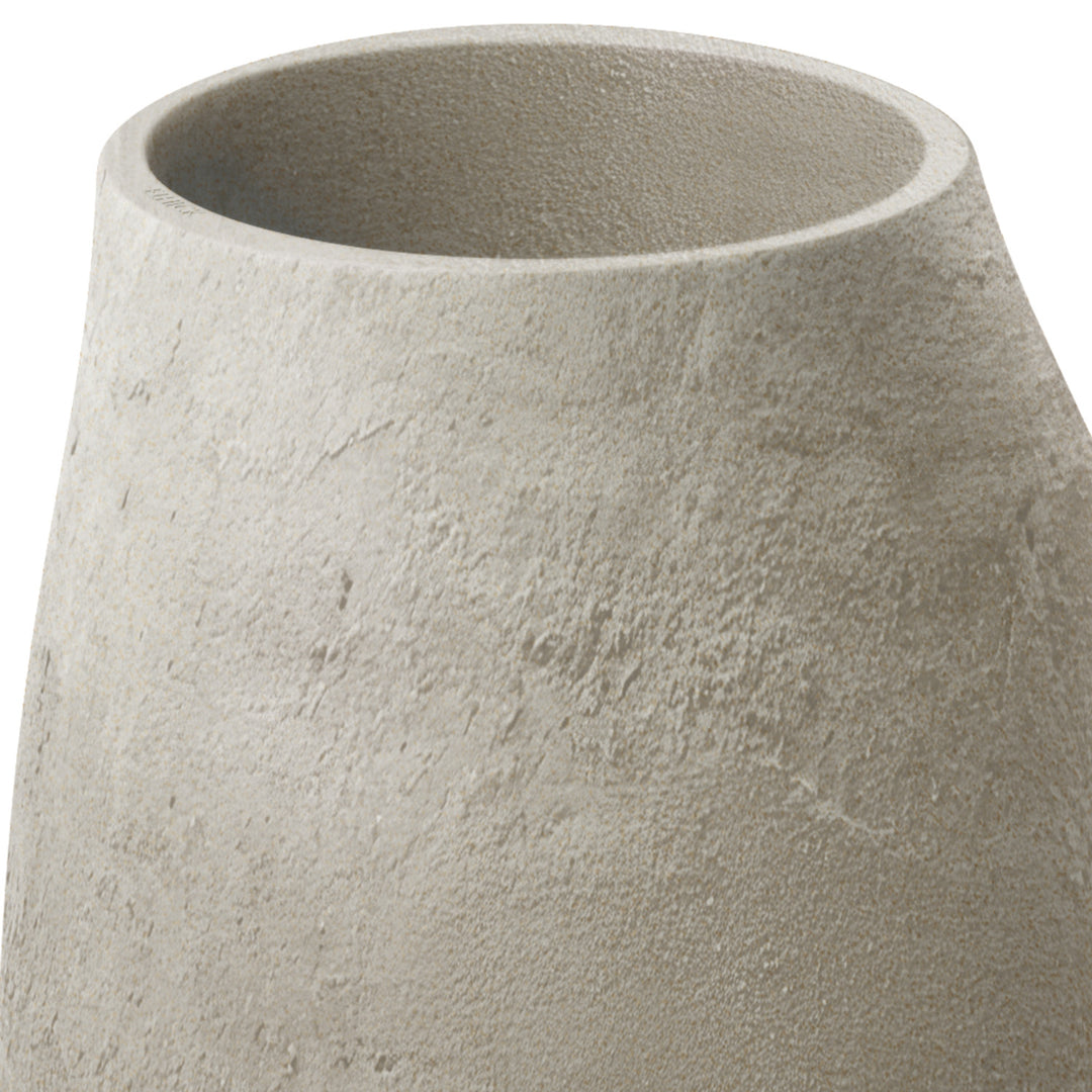 Ethick Epocco Bold plantenbak, diameter 48 cm, hoogte 60 cm, matte afwerking, weerbestendig, afwateringsgat, zandkleurig, TEP48B-101GR