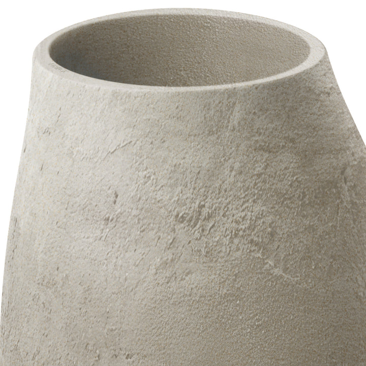 Ethick Epocco Bold plantenbak, diameter 48 cm, hoogte 60 cm, matte afwerking, weerbestendig, afwateringsgat, zandkleurig, TEP48B-101GR