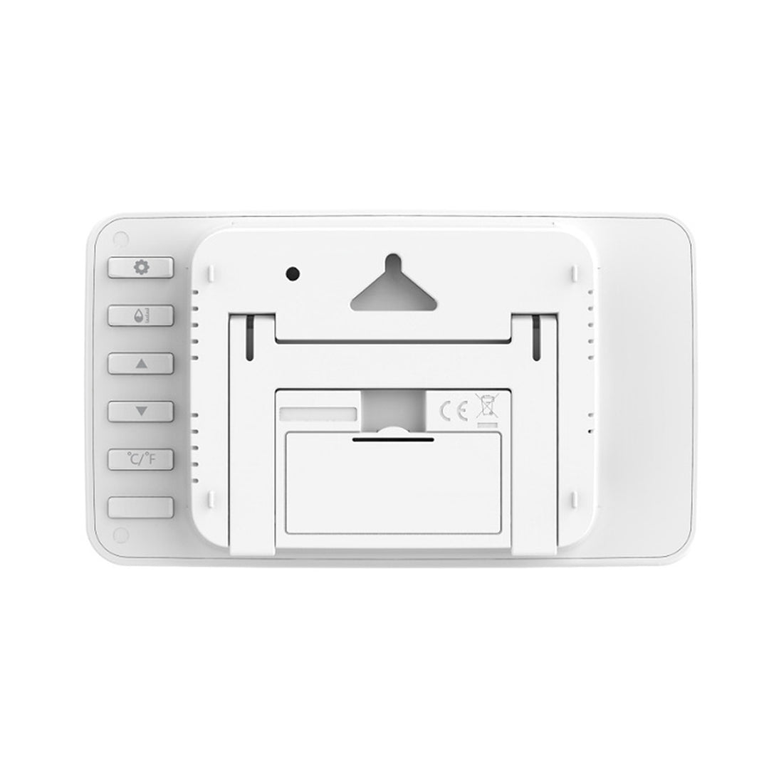 GreenBlue draadloos weerstation, temperatuur + luchtvochtigheid binnen/buiten, klok/alarm/datum, °C / °F, bereik tot 60 m, GB442 W
