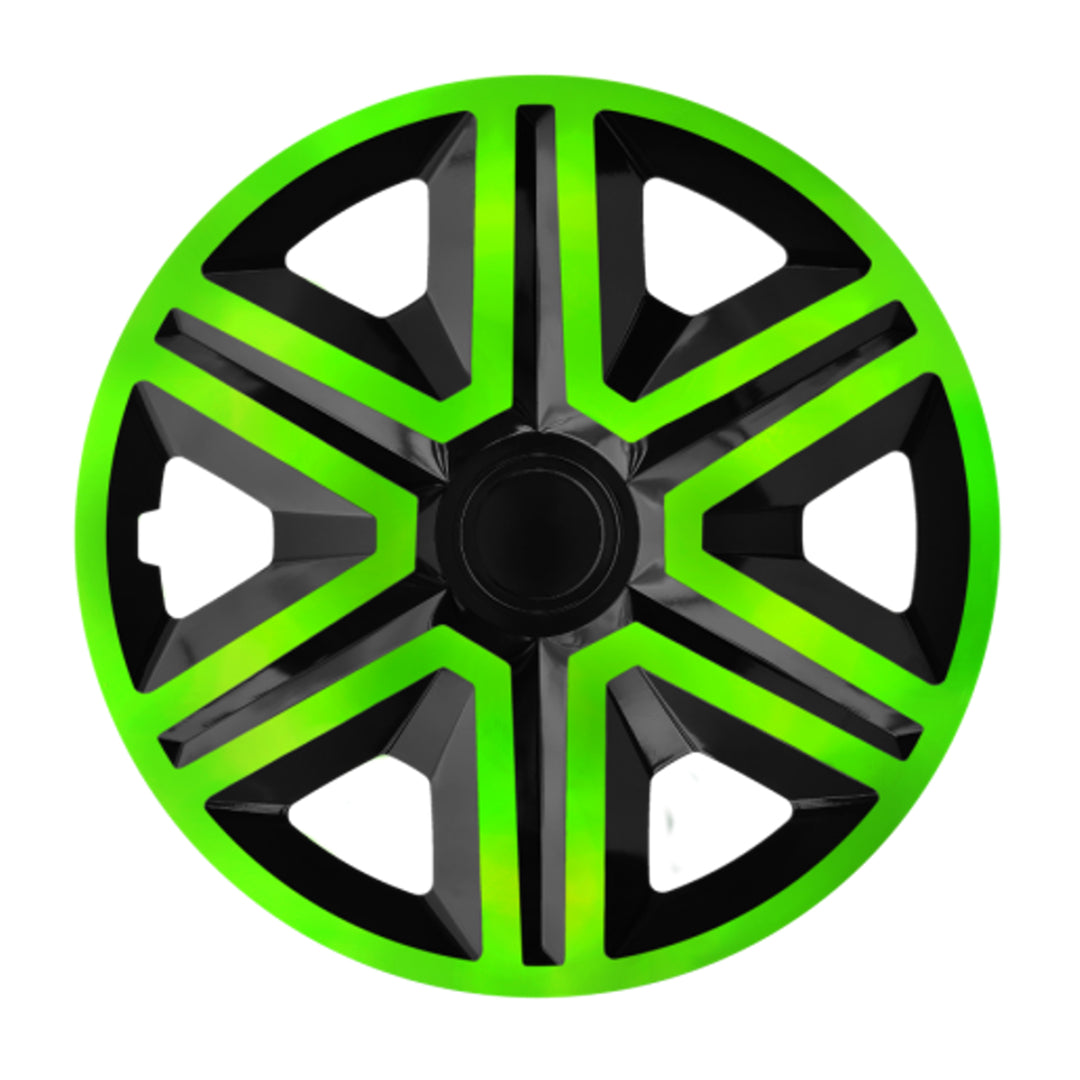 Universele wieldop 14'' NRM Action Doublecolor groen-zwart, 1 stuk