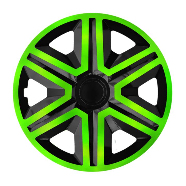 Universele wieldop 14'' NRM Action Doublecolor groen-zwart, 1 stuk