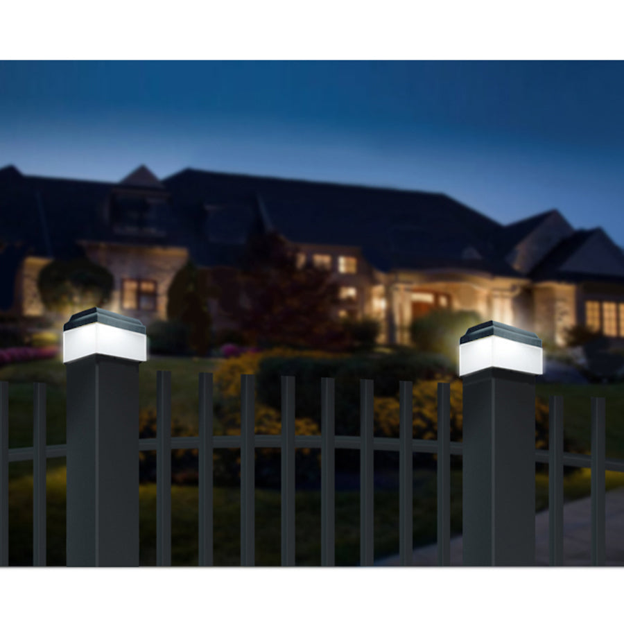 GreenBlue LED-zonnelamp voor paal, 60x40 mm, envelopvormige kap, GB125, 2 stuks