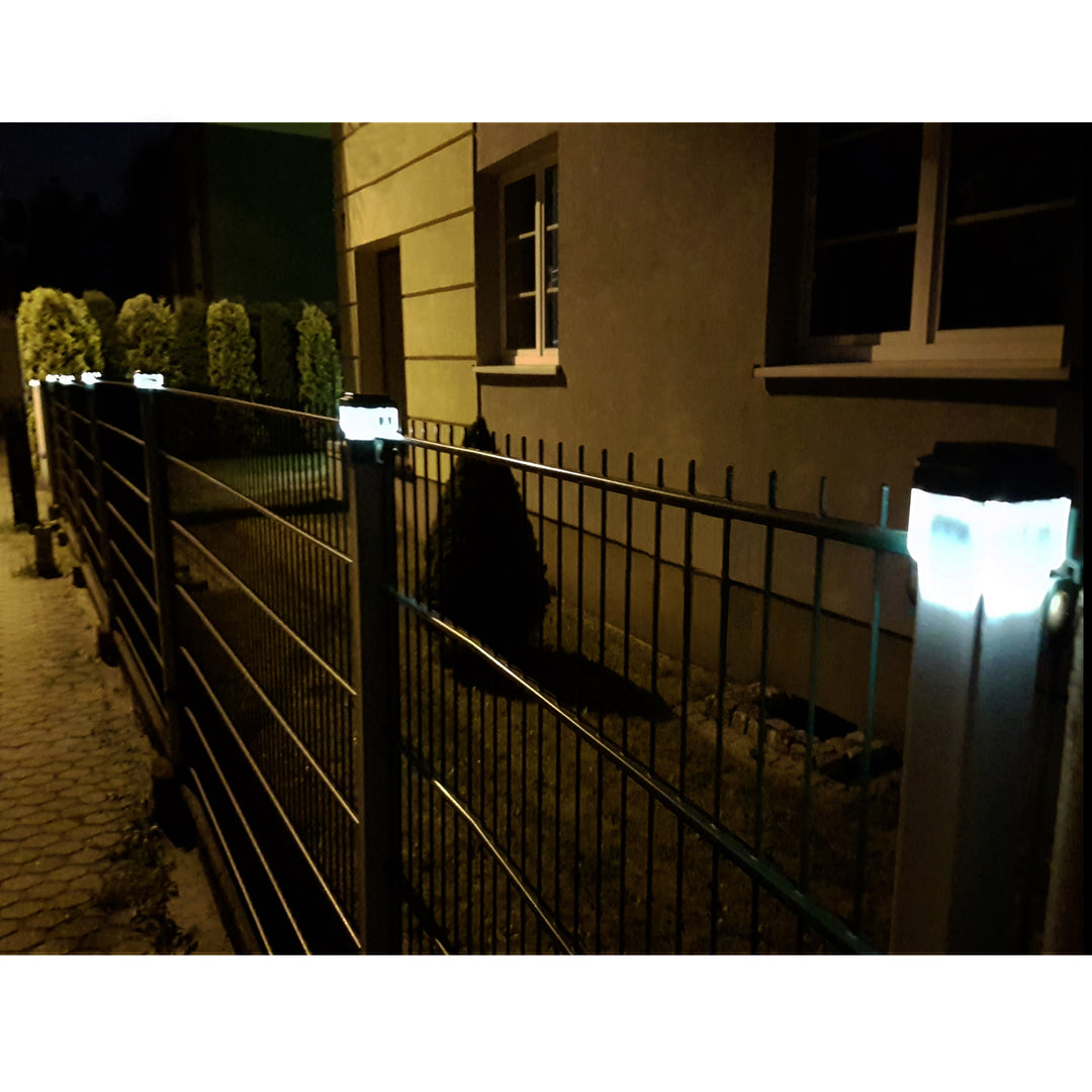 GreenBlue LED-zonnelamp voor paal, 60x40 mm, envelopvormige kap, GB125, 2 stuks