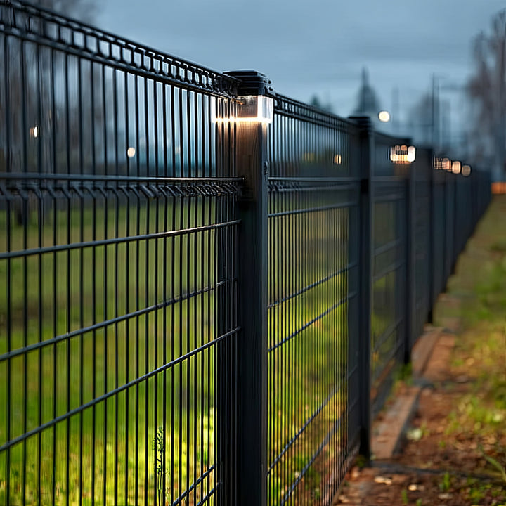 GreenBlue LED-zonnelamp voor paal, 60x60 mm, envelopvormige kap, GB126, 2 stuks