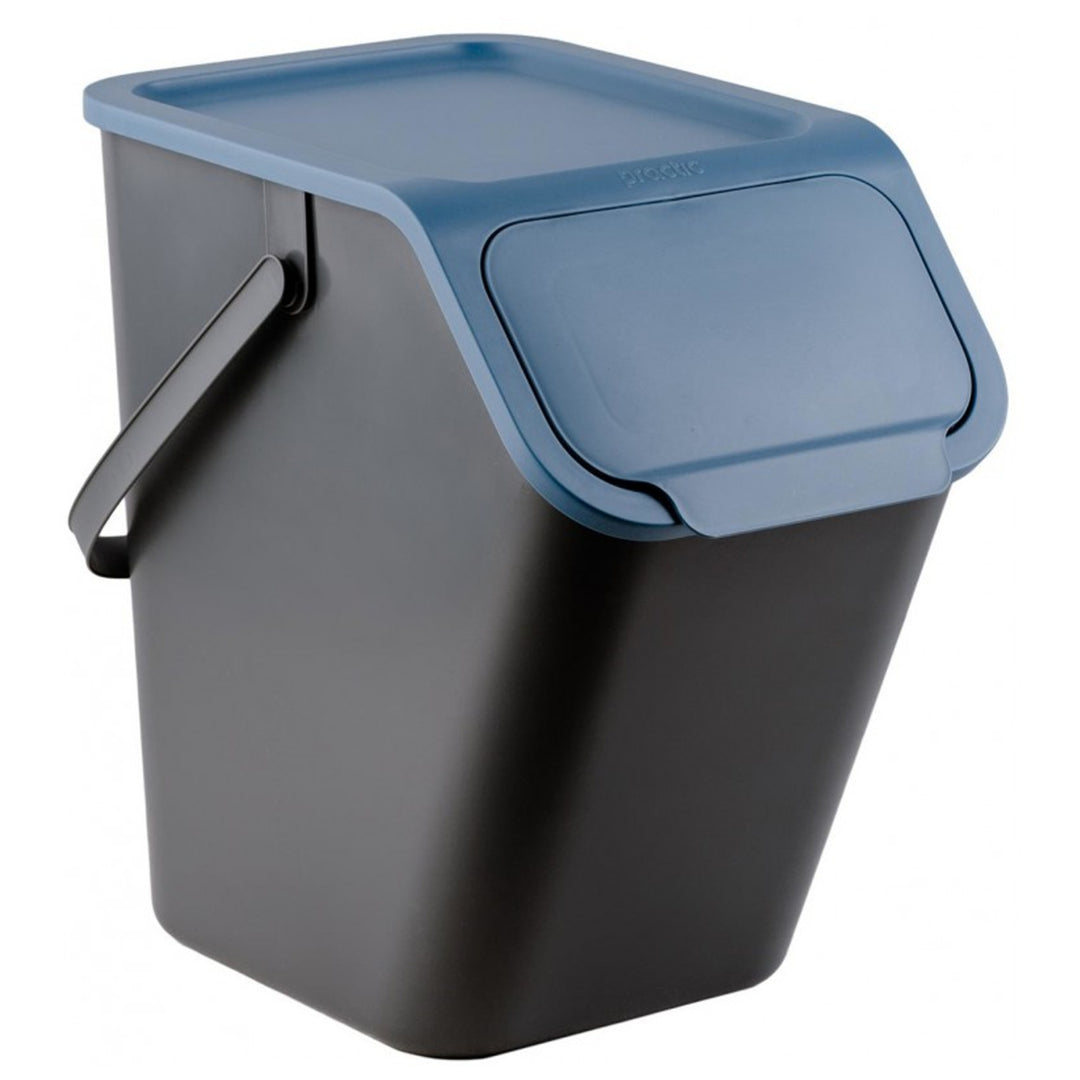 Set van 3 afvalbakken voor afvalscheiding, 25 l, Practic Bini + 5 stuks koolstoffilters