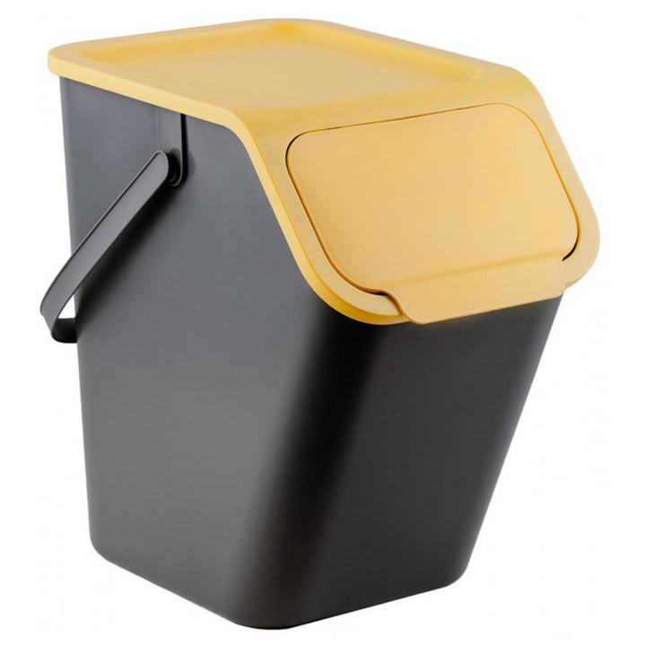 Set van 3 afvalbakken voor afvalscheiding, 25 l, Practic Bini + 5 stuks koolstoffilters